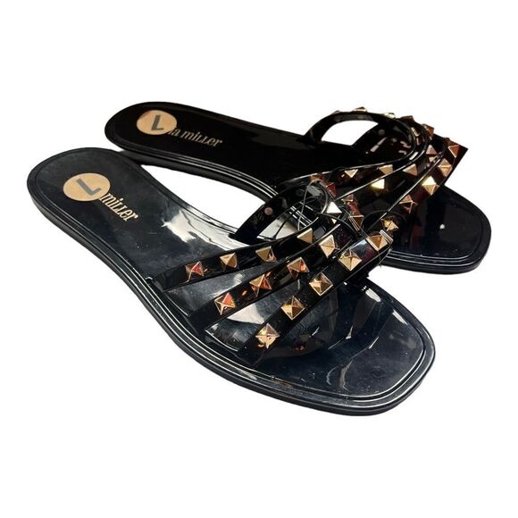 NWT! Olivia Miller slip on studded sandals. Size 7 - Picture 1 of 8